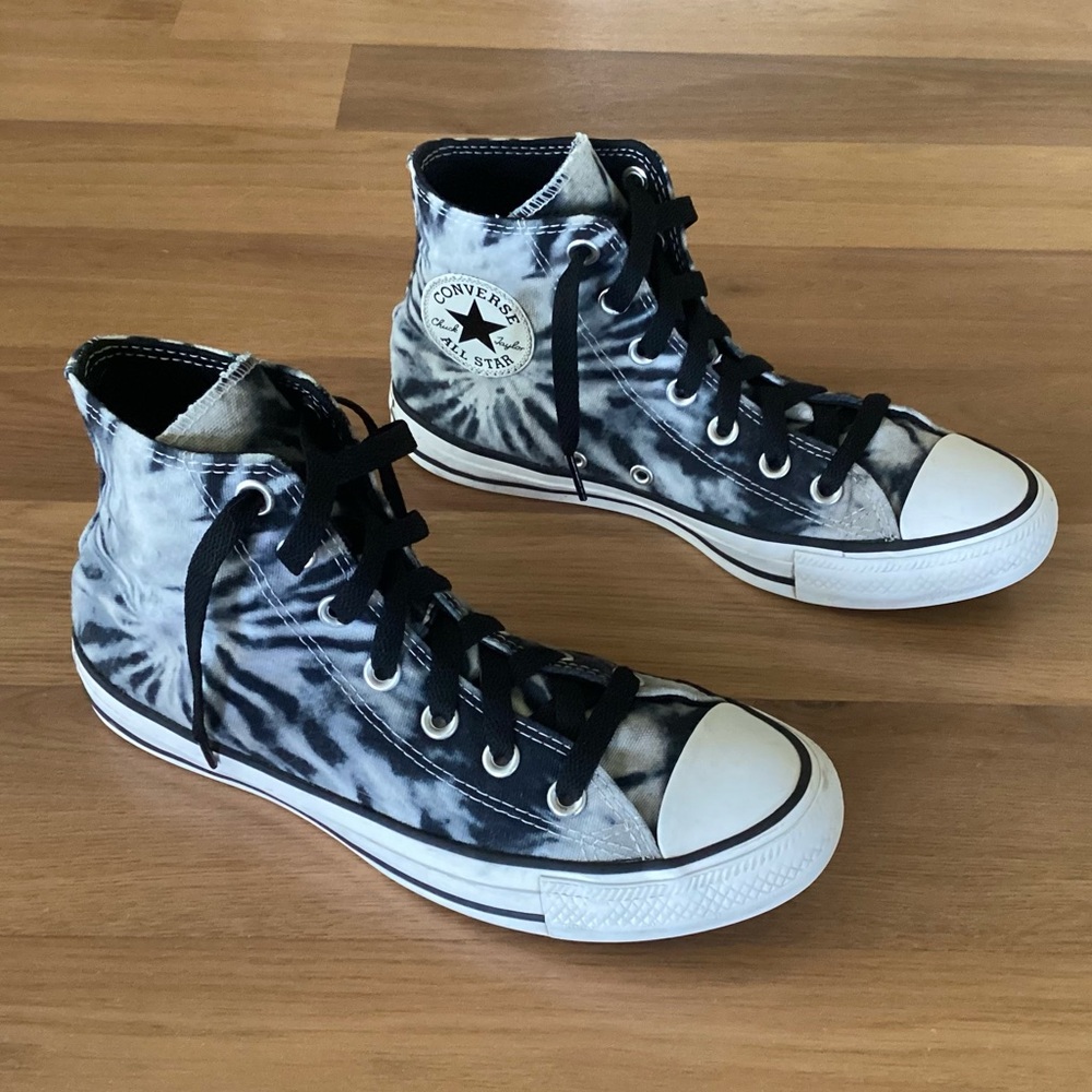 Converse 167929F Twisted Summer Black Tie Dye high tops M5.5 W7.5